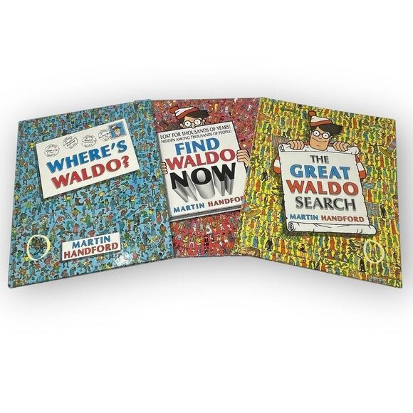 Where’s Waldo? Lot 3 Vintage Hardcovers The Great Waldo Search & Find Waldo Now - Picture 1 of 10